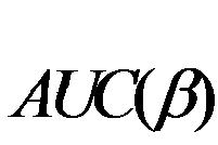 Empirical AUC-based method AUC( ) β = [ X ' ' ] ( 1) i β> X nn j β D = 1, D = 0 Estimate AUC(β) by an empirical AUC: Find β