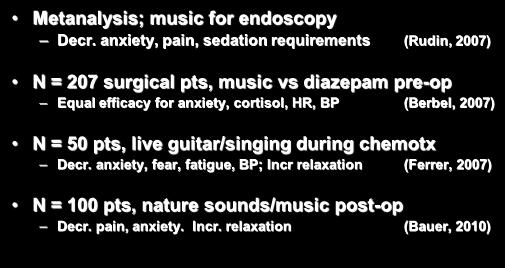 Metanalysis; music for endoscopy Decr.