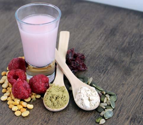 P2738 - Raspberry P2729 - Chocolate Easily digested protein source Good source of fibre Nutrient dense ProEarth + instaa Our ProEarth blend contains pea, rice, sunflower and pumpkin seed protein to