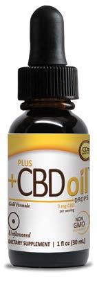 1oz 250mg DROPS n 80 Servings per bottle n 3 mg of hemp-derived CBD oil per serving 2oz 750mg DROPS n 160 Servings per bottle n 5 mg of hemp-derived CBD oil