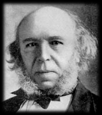 Herbert Spencer (1820-1903) second founder of sociology lower and higher forms of society coined phrase survival of the fittest in reference to human