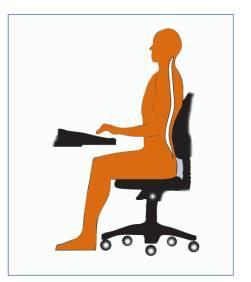 Adjust the height of the lumbar support or the chair