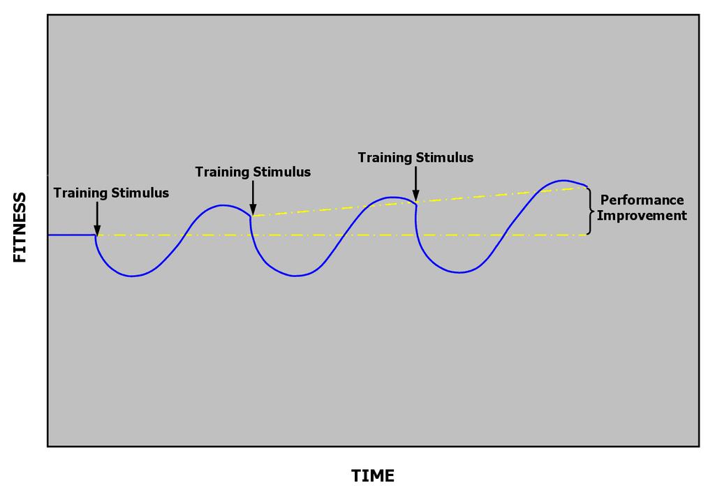 Figure 2 adaptation to training load Simply put, workout fatigue + recovery = training effect, and increases in fitness are the