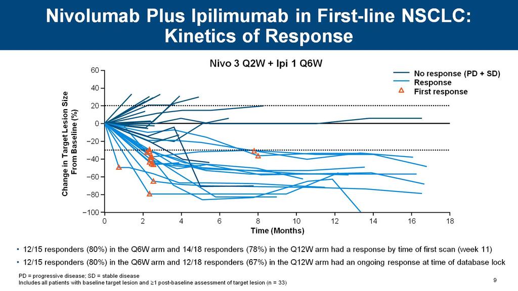 Pilot Study Results Nivolumab Plus Ipilimumab in First-line NSCLC:<br