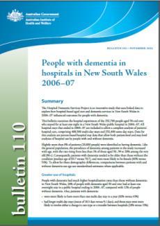 be most common reason for admission to hospital for people with dementia However, relatively little is known about hospitalisation for people with dementia who have sustained a fall-related injury