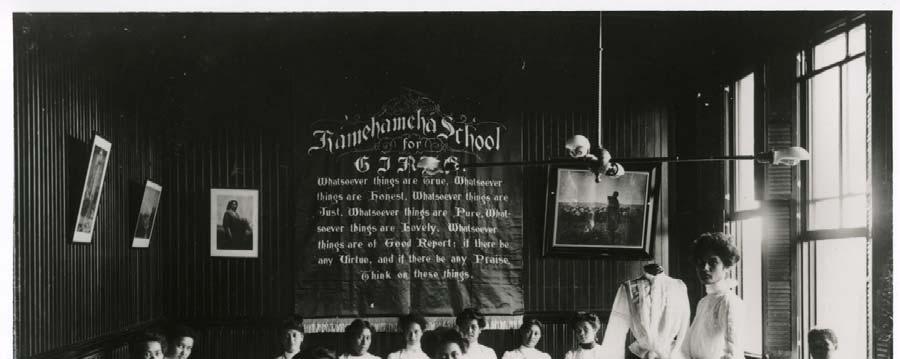 Dressmaking class Kamehameha Schools Archives