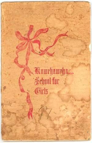THE FIRST CATALOGUE WAS PUBLISHED FOR THE 1897-1898 SCHOOL YEAR.