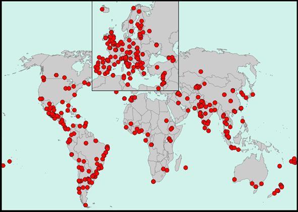 ISAAC*: 306 research centres in 105 countries *The
