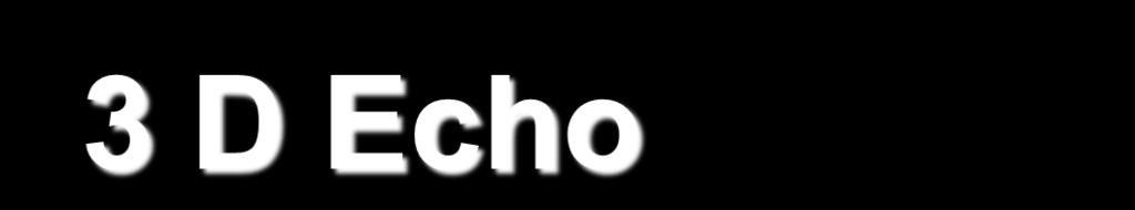 3 D Echo