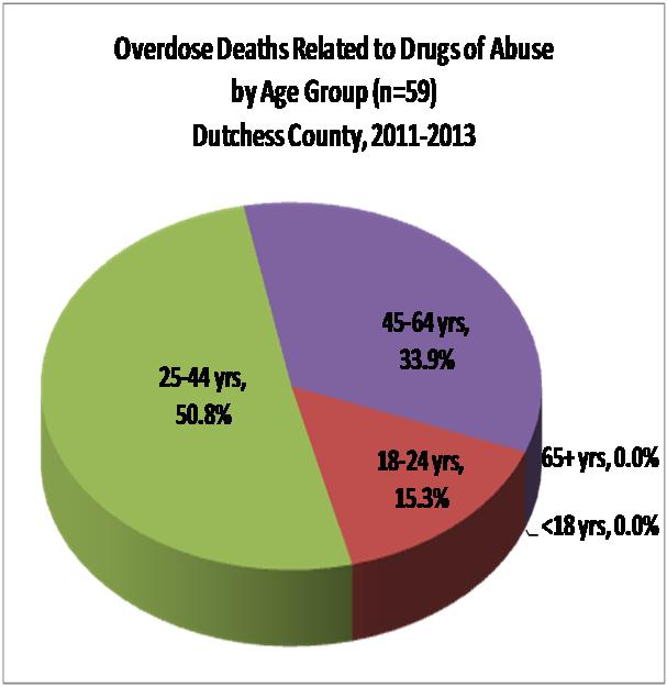 JUSTIFICATION: Rising overdose fatalities 80% 70% 60% 50% 40% 30% 20% 10% 0% 24.6% Contribution of Individual Substances to Overdose Deaths, Dutchess County, 2012 2013 31.6% 68.4% 44.3% 17.5% 19.