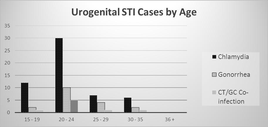 STBBI Incidence Three hundred and eighty (380) individuals had urine screening for chlamydia (CT) and gonorrhea (GC) completed and documented; 346 also underwent serologic BBP screening.