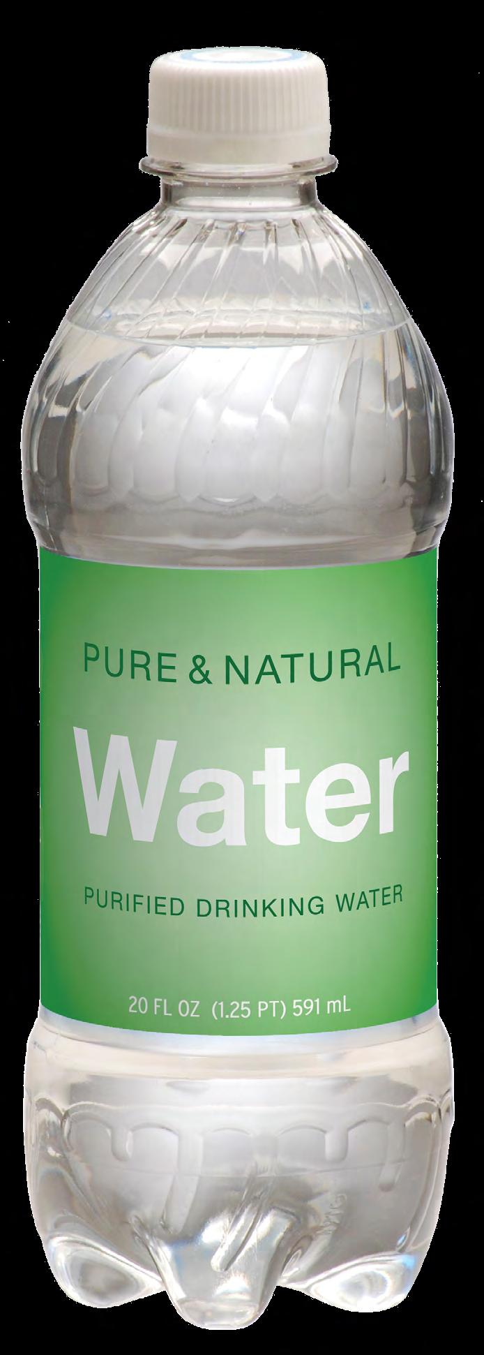 Water Serving Size 20 fl oz (591 ml) Servings Per Container 1 Calories 0 Calories from Fat 0 Sodium 0mg 0%