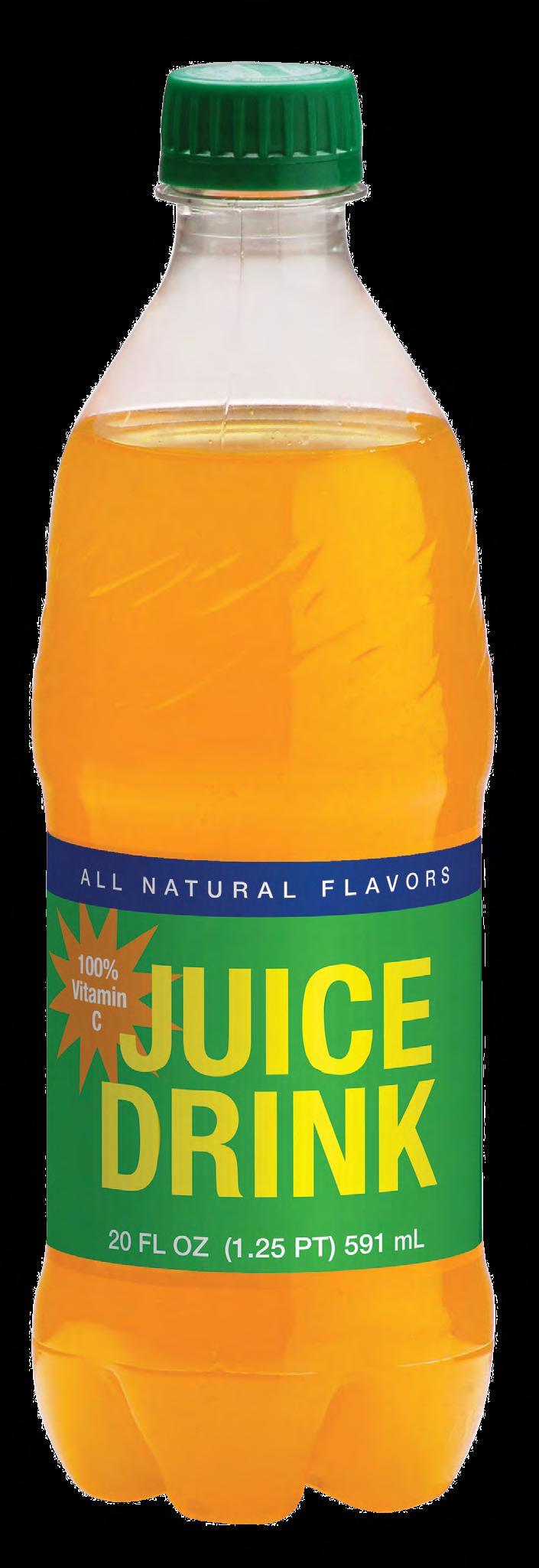 Juice Drink Servings Per Container 2.5 Calories 122 Calories from Fat 0 Sodium 25mg 1% Total Carbohydrate 27g 9% Sugars 27g Vitamin A 0% Vitamin C 100% Calcium 0% Iron 0% Contains 10% juice.