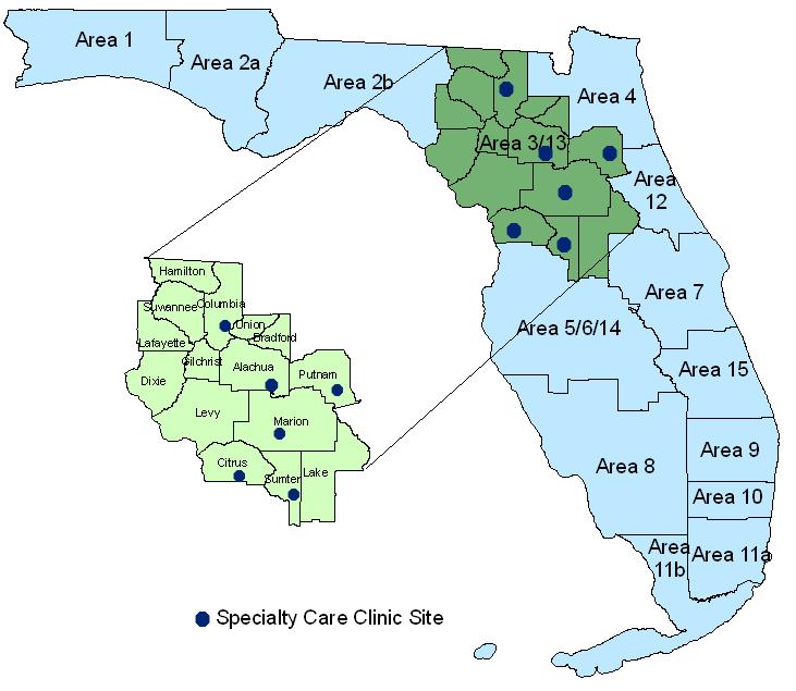 INTRODUCTION Area 3/13 Needs Assessment The HIV Prevention Needs Assessment represents Area 3/13 of the Florida Department of Health, Bureau of HIV/AIDS which includes the following 15 counties in