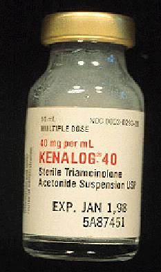 Intralesional Steroid Injection Technique Multiuse Vial Alcohol top Put air in syringe