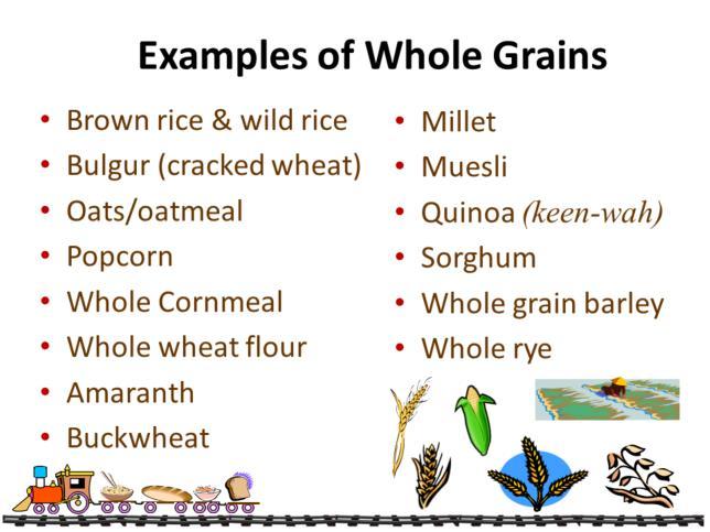 Brown rice, oats and whole wheat flour are familiar to most people in Kansas but there are a variety of other interesting whole grains and flours/meals made from these grains.