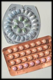 contractions (luteal phase) Progesterone inhibits LH and FSH (this is how birth control pills work) Birth control pills, patches, rings