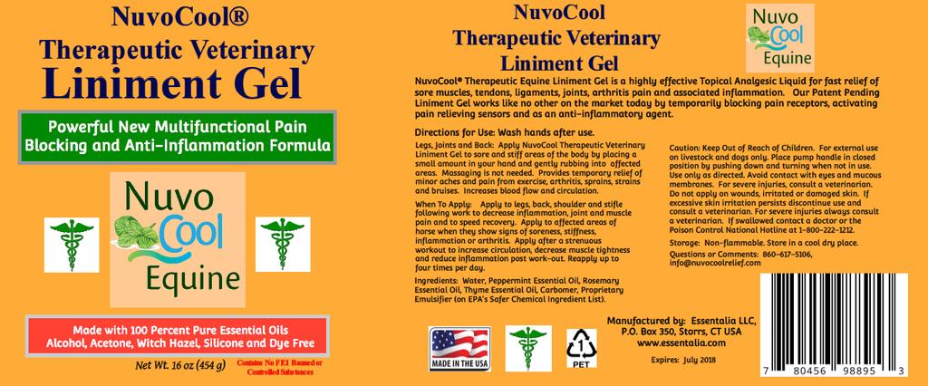 NuvoCool Therapeutic Liniment Gel- 16 oz.