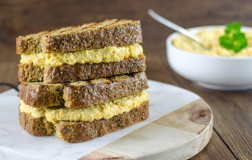 Healthy Grilled Cheese Cashew cheese is rich in protein, making this a splurge