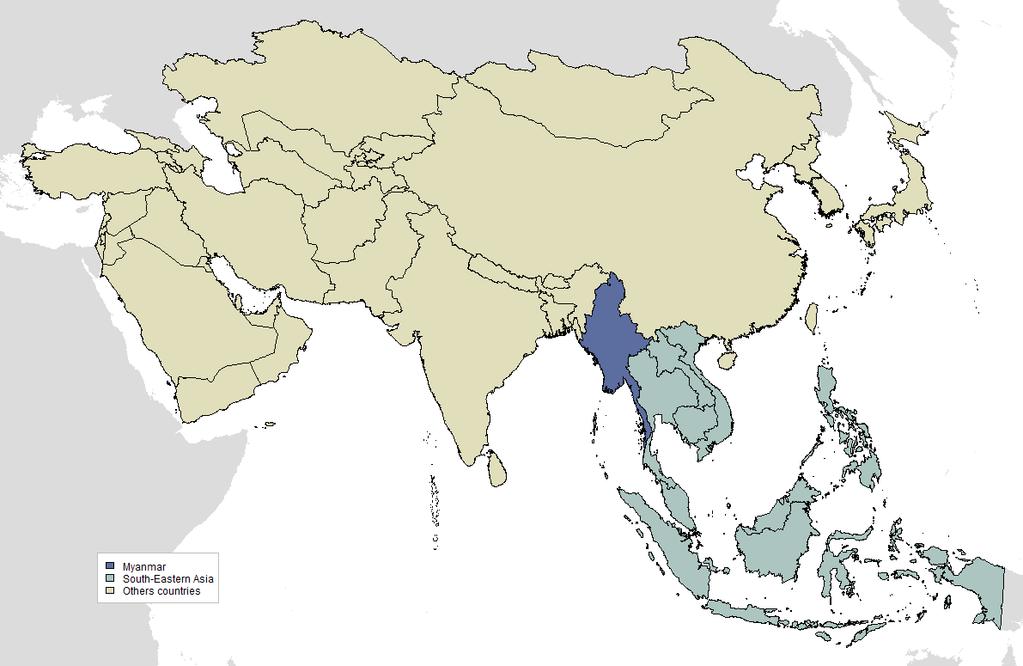 1 INTRODUCTION - 2-1 Introduction Figure 1: Myanmar and South-Eastern Asia The HPV Information Centre aims to compile and centralise updated data and statistics on human papillomavirus (HPV) and