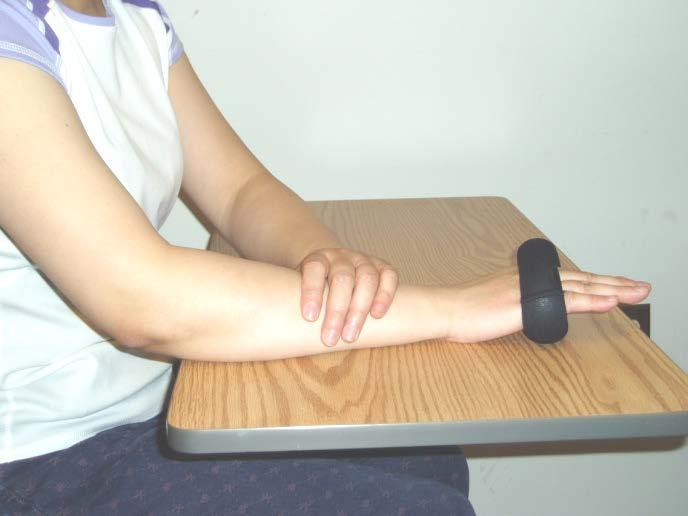 Wrist Exercises Part 1 Put the weight around the fingers and knuckles of your weaker hand.
