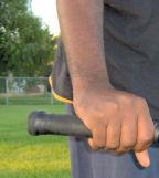 around the handle grip, resulting in