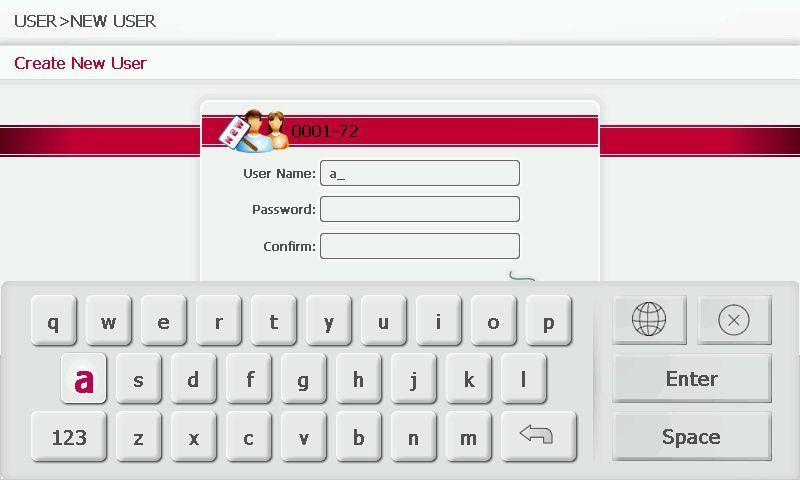 USERS > NEW USER: Create New User Enter User Info 1. Create New User Create a unique User Name and Password 2.