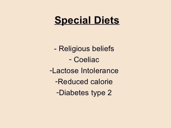 Awareness of Special Diets You could be giving harmful advice to someone who requires specialised dietary advice You could end up