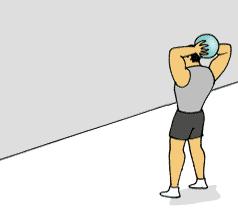 Upper body throw downs Place a weighted/medicine ball behind the head and as explosively as possible throw the ball down towards the floor/wall.