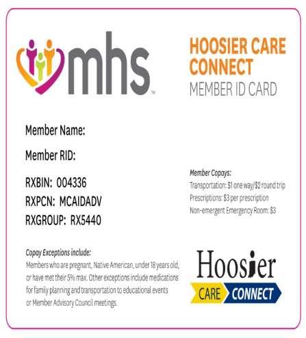 MHS Card ID Samples Hoosier Care Connect Hoosier Care Connect is a health care program for