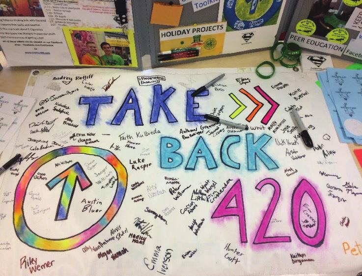 of current marijuana. This media campaign was shared on TV, radio, Take Back 420 was a new initiative that there are plenty of students who don t this year.