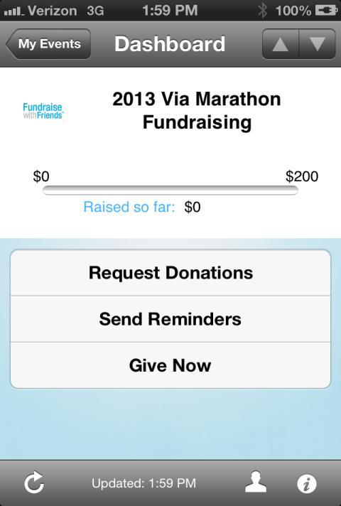 Mobile Application Want to help spread the word about the Via Marathon? Looking for a new way to stay in closer touch to your potential donors?