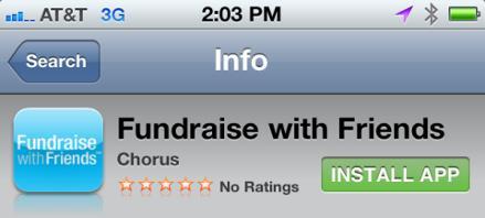Locate our new Fundraise with Friends mobile application through itunes or the Android store.