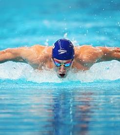 Epidemiology Case series of 7 Division I swimming athletes identified increased activity in well-conditioned athletes as