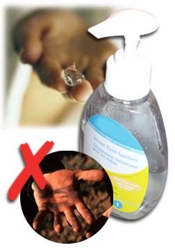 Hand Sanitizers Effective, and handy when soap and water are not available.