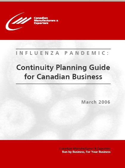 Business Continuity Plans Canadian Manufacturers and Exporters