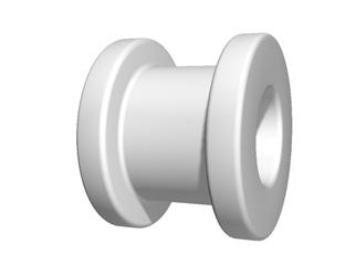 Collar Button Conventional design for easy insertion.