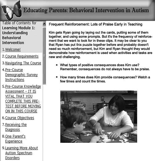 , CDC: Autism Information Center, NIMH- Autism Spectrum Disorders Course Development Shriver s Instructional Design Protocol Applied to each course/curriculum Analysis Target audience/s: priority
