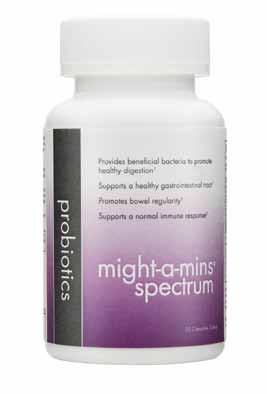 Probiotics Provides beneficial bacteria to promote healthy digestion Supports a healthy gastrointestinal tract This high-quality formula uses LiveBac technology, which is a unique tableting process,
