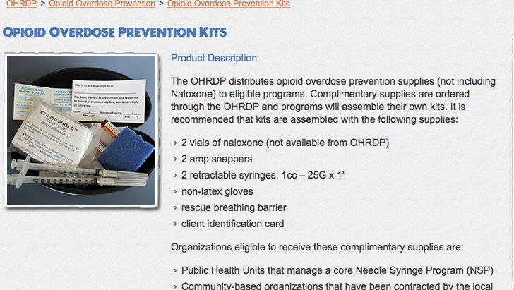 Naloxone Kits What can we learn from Other Approaches The
