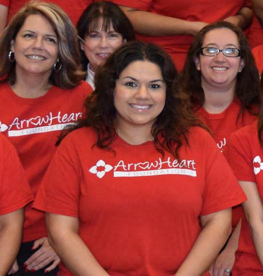 The Arrowhead team sported their red ArrowHeart T-Shirts on National Wear Red Day, 805 Rain or shine, 147 volunteers from