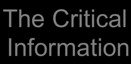 The Critical Information Breast Cancer 360 13,276 13,636 DDT Exposure 1,079 75,234 76,313 1,439 88,510 89,949 Another way of thinking about the critical information is that