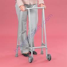 Walking Frame or Rollator This is NOT intended to help a person rise from sitting, but must be collected AFTER they have achieved a standing position. Checks to make before using a walking frame.