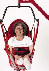 or only a very small one. Gives a high level of support and comfort. Less versatile than other slings.