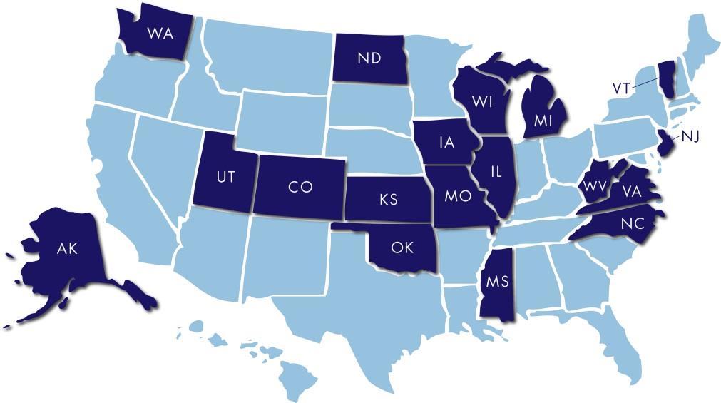 DLM State Membership Map Portion of