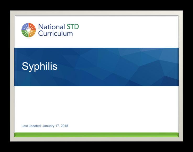 National STD Curriculum