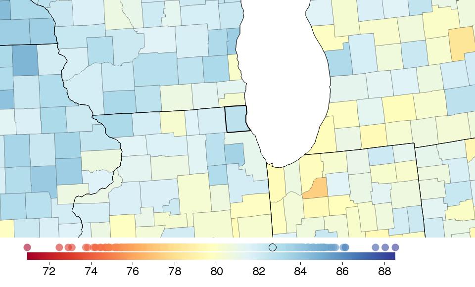 COUNTY PROFILE: Lake County, Illinois US COUNTY PERFORMANCE The Institute for Health Metrics and Evaluation (IHME) at the University of Washington analyzed the performance of all 3,142 US counties or