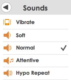 Follow these steps to choose your sound. Tap Menu icon.