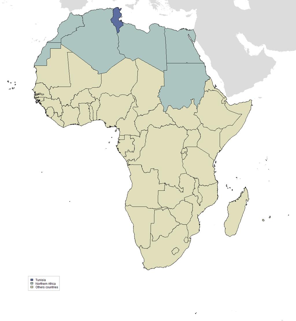 1 INTRODUCTION - 2-1 Introduction Figure 1: Tunisia and Northern Africa The HPV Information Centre aims to compile and centralise updated data and statistics on human papillomavirus (HPV) and related
