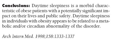 Obesity & Sleepiness The pathophysiology of